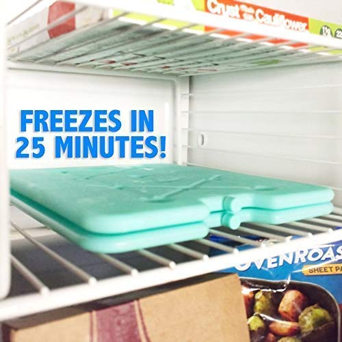 Kona (12 Pack) 13" x 10" XL Slim Ice Packs - Blue, Extra Large Freezer Packs - Refreezable & Reusable for Coolers - Freezes in 25 Minutes - Perfect for The Beach, Camping Trips, and Sports Events - Image 4