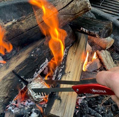 Kona Tailgater Grilling Accessories for Men - 6-in-1 BBQ Tool Set Includes Stainless Steel Spatula, Fork, Tongs & More - Heavy-Duty, Removable - Perfect Grill Gift in Premium Box - Image 6